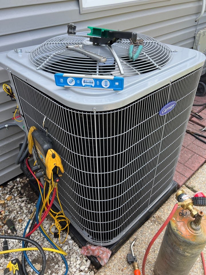 A previous job for a Crownsville resident’s AC unit. Contact Belair Engineering and Service Company, Inc. today to find out what we can do for you!