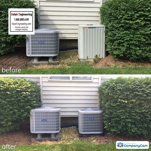 Before and after photo of work done in Annapolis