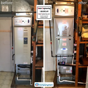 Before and after photo of work done in Crofton